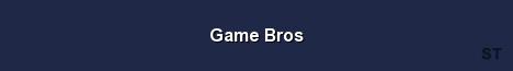Game Bros Server Banner