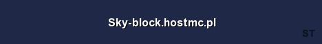 Sky block hostmc pl Server Banner