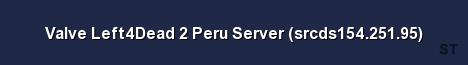 Valve Left4Dead 2 Peru Server srcds154 251 95 