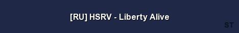 RU HSRV Liberty Alive Server Banner