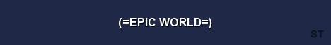 EPIC WORLD Server Banner