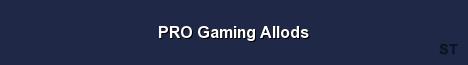 PRO Gaming Allods Server Banner