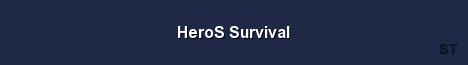 HeroS Survival Server Banner