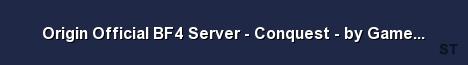 Origin Official BF4 Server Conquest by GameServers com Server Banner