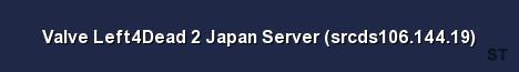 Valve Left4Dead 2 Japan Server srcds106 144 19 