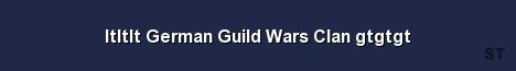 ltltlt German Guild Wars Clan gtgtgt Server Banner