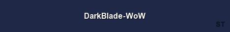 DarkBlade WoW Server Banner