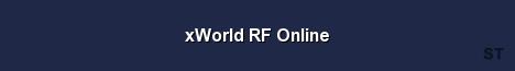xWorld RF Online Server Banner