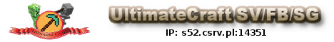 UltimateCraft SV FB SG Server Banner