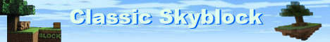 Classic Skyblock Server Banner