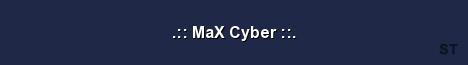 MaX Cyber Server Banner