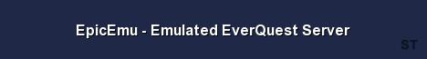 EpicEmu Emulated EverQuest Server Server Banner