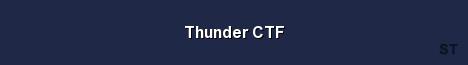 Thunder CTF Server Banner