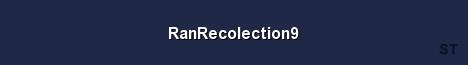 RanRecolection9 Server Banner