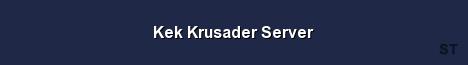 Kek Krusader Server Server Banner