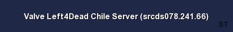 Valve Left4Dead Chile Server srcds078 241 66 Server Banner