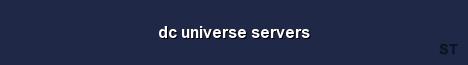 dc universe servers Server Banner