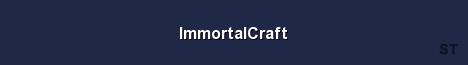 ImmortalCraft Server Banner