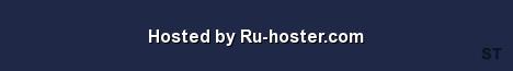 Hosted by Ru hoster com Server Banner