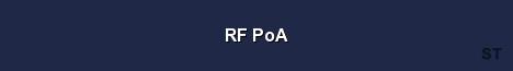 RF PoA Server Banner