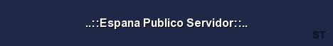 Espana Publico Servidor Server Banner