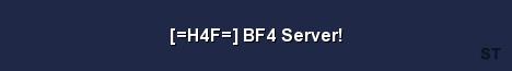 H4F BF4 Server Server Banner