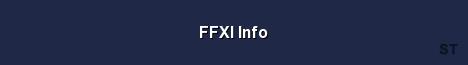 FFXI Info 