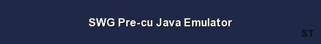 SWG Pre cu Java Emulator 