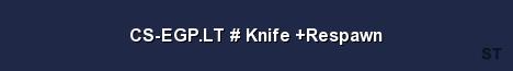 CS EGP LT Knife Respawn Server Banner