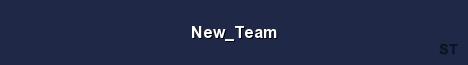 New Team Server Banner