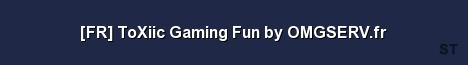 FR ToXiic Gaming Fun by OMGSERV fr Server Banner