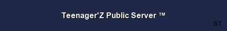 Teenager Z Public Server Server Banner