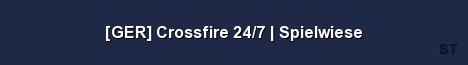 GER Crossfire 24 7 Spielwiese Server Banner
