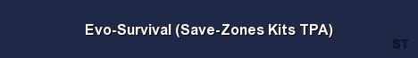 Evo Survival Save Zones Kits TPA Server Banner