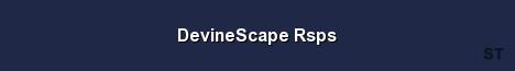 DevineScape Rsps Server Banner