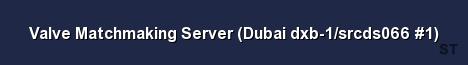 Valve Matchmaking Server Dubai dxb 1 srcds066 1 Server Banner