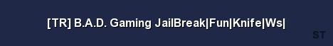 TR B A D Gaming JailBreak Fun Knife Ws Server Banner