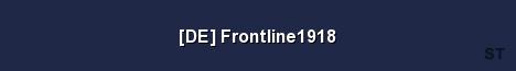DE Frontline1918 Server Banner
