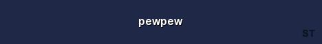 pewpew Server Banner