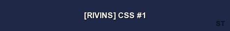 RIVINS CSS 1 Server Banner