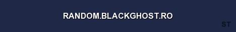 RANDOM BLACKGHOST RO Server Banner