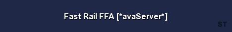 Fast Rail FFA avaServer Server Banner