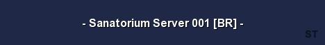 Sanatorium Server 001 BR Server Banner