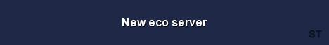 New eco server Server Banner