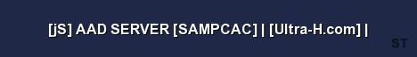 jS AAD SERVER SAMPCAC Ultra H com Server Banner