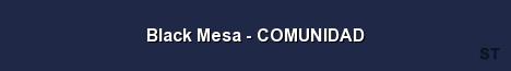 Black Mesa COMUNIDAD Server Banner