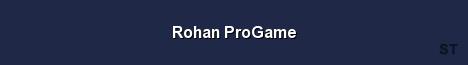 Rohan ProGame Server Banner