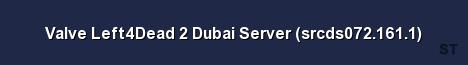 Valve Left4Dead 2 Dubai Server srcds072 161 1 