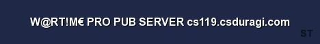 W RT M PRO PUB SERVER cs119 csduragi com Server Banner