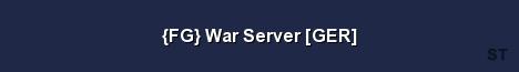 FG War Server GER Server Banner